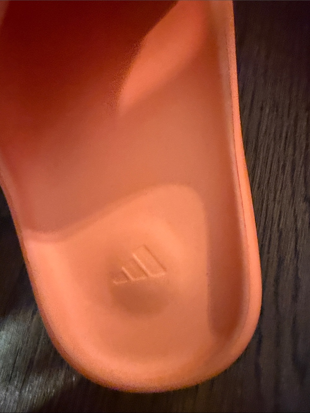 adidas Kids Orange Slide Sandals - Picture 5 of 5